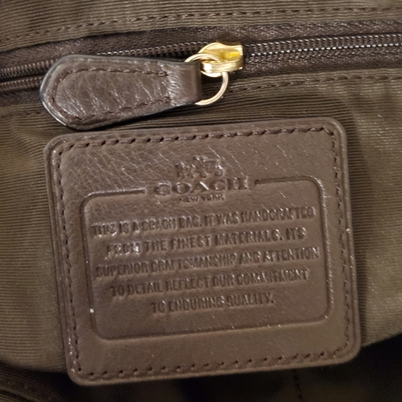 Brown Coach Signature Logo Purse - Picture 5 of 5